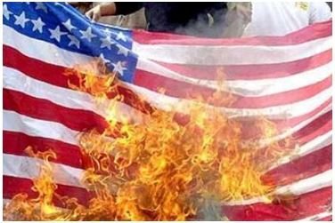 US Flag Burning