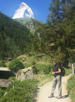 John with Matterhorn in Background
